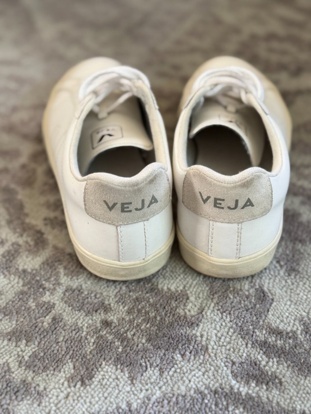 VEJA Esplar Leather White Sneakers - Picture 4 of 13
